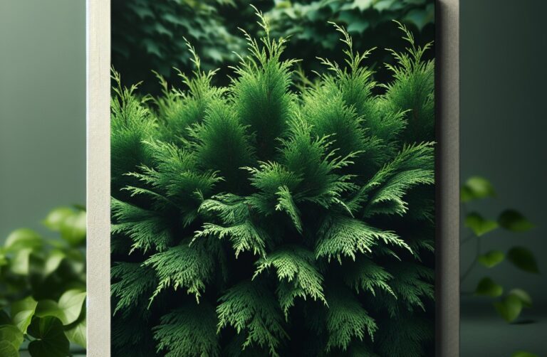 Die Wachstumsrate und Endgröße von Thuja smaragd.